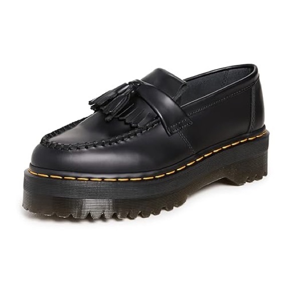 Dr. Martens Adrian Quad Tassel Leather Platform Shoes New Without Box! - Picture 1 of 13